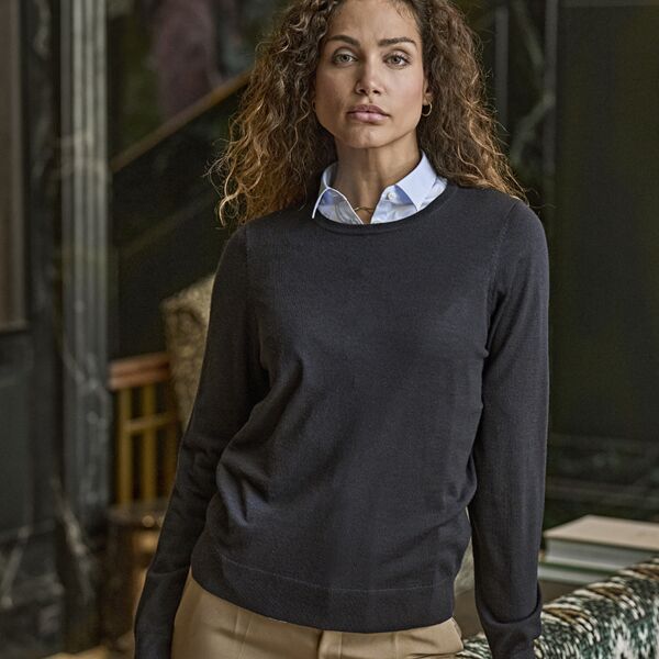 Tee Jays Ladies Crew Neck Sweater Thumbnail