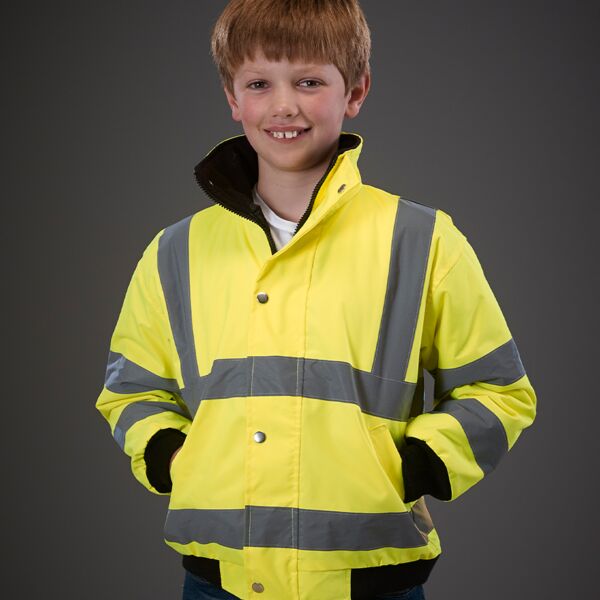 Yoko Kids Hi-Vis Bomber Jacket Thumbnail